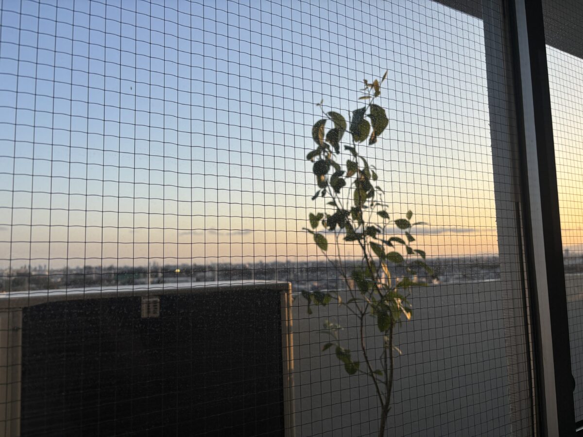 カーテンがなくても視線の気にならない窓。